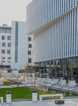 Ericsson HQ holds LEED Gold certification, meeting high sustainable building standards.